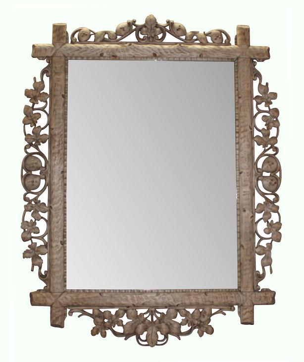 Swiss Carved Mirror