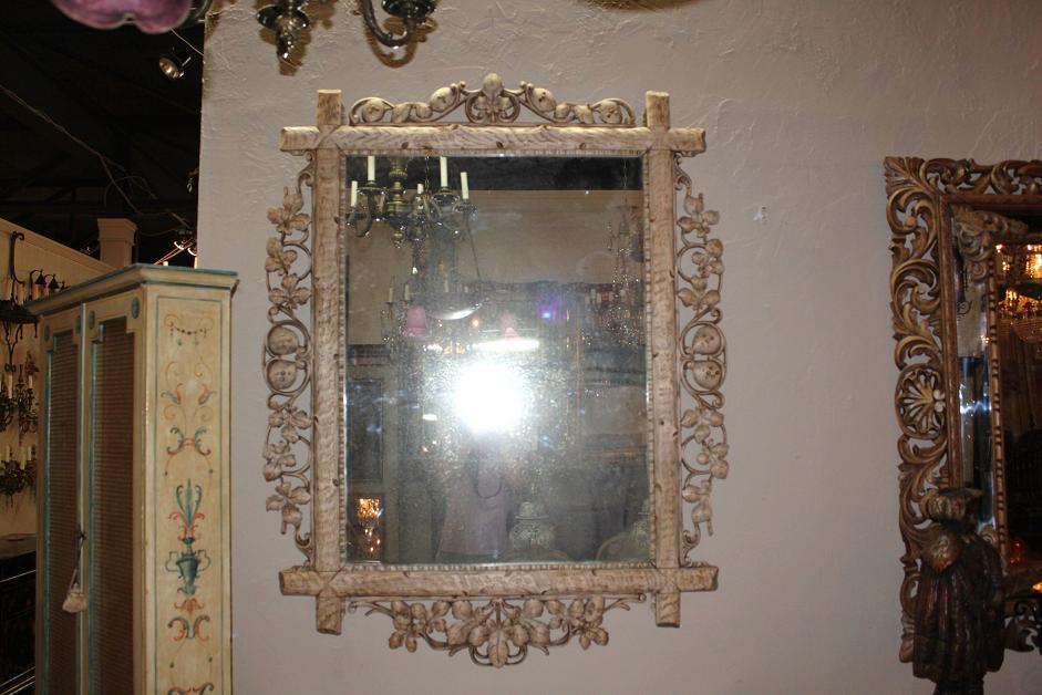Swiss Carved Mirror