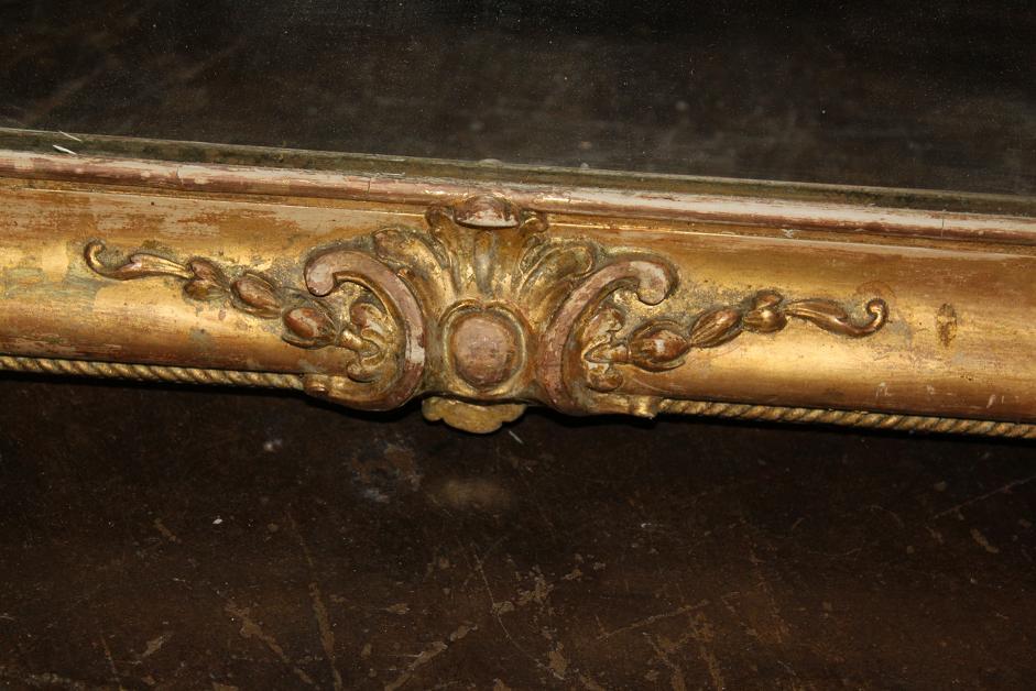 French Giltwood Cherub Mirror