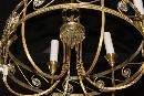 Pair French Brass Chandeliers