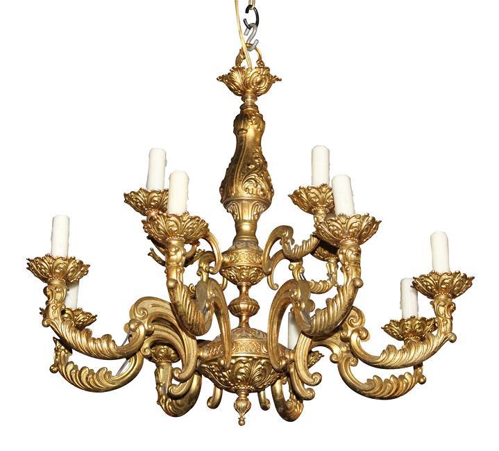French Bronze Chandelier