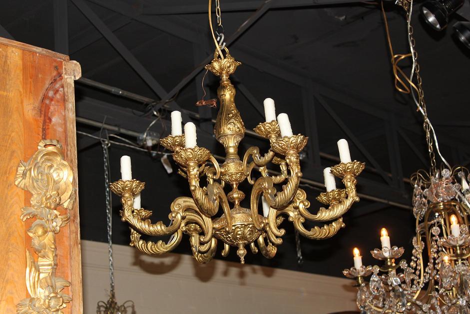 French Bronze Chandelier