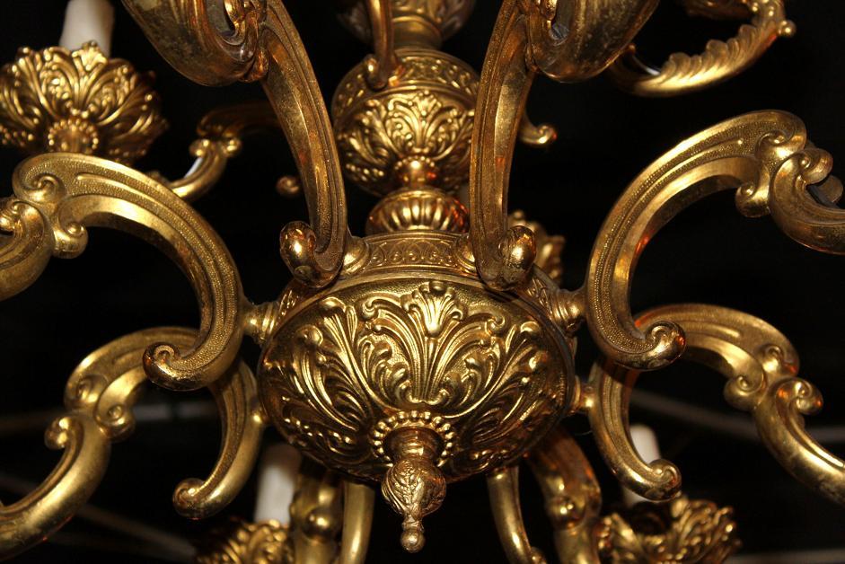 French Bronze Chandelier