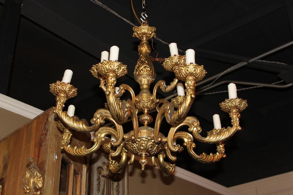 French Bronze Chandelier