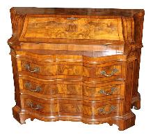 Italian Burl Walnut Bureau