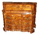 Italian Burl Walnut Bureau