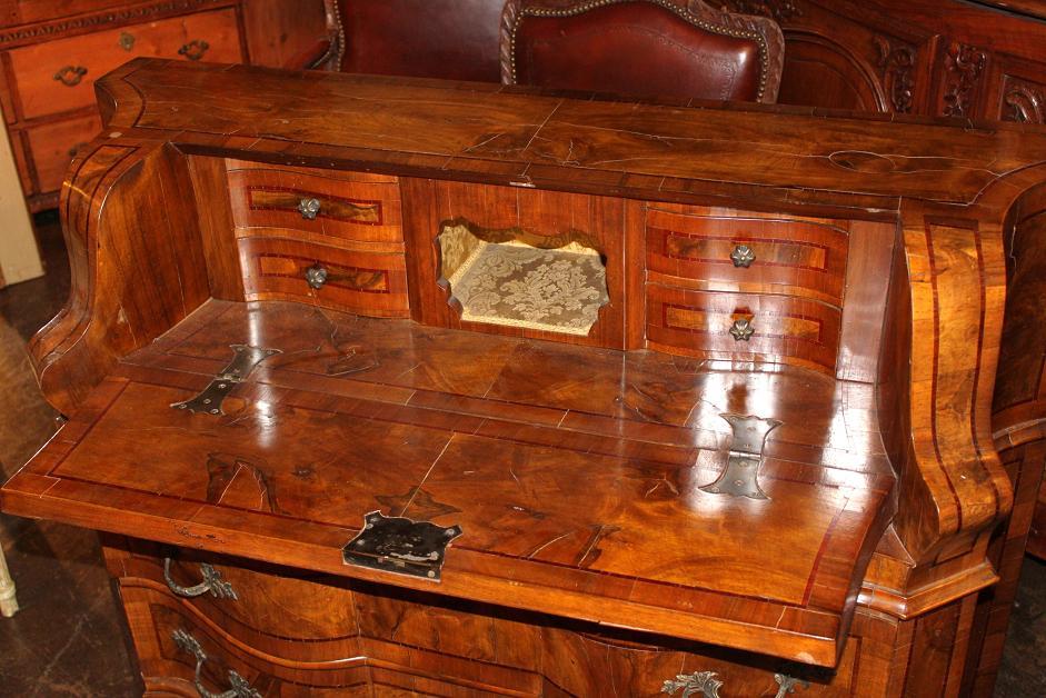 Italian Burl Walnut Bureau