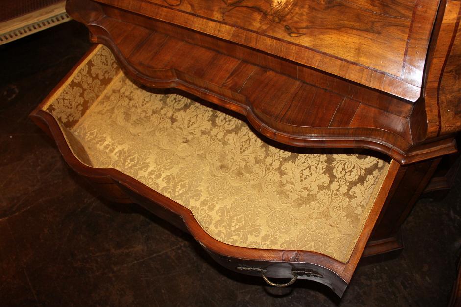 Italian Burl Walnut Bureau