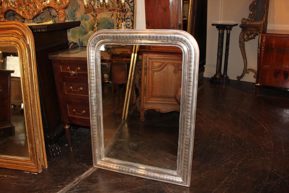 Silver Louis Philippe Mirror