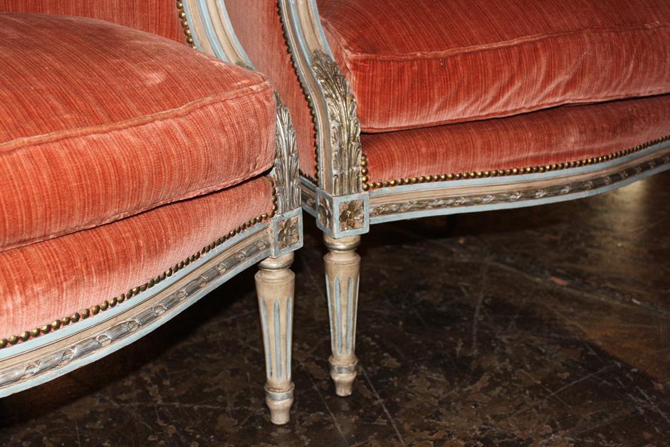 Pair Italian Painted Armchairs