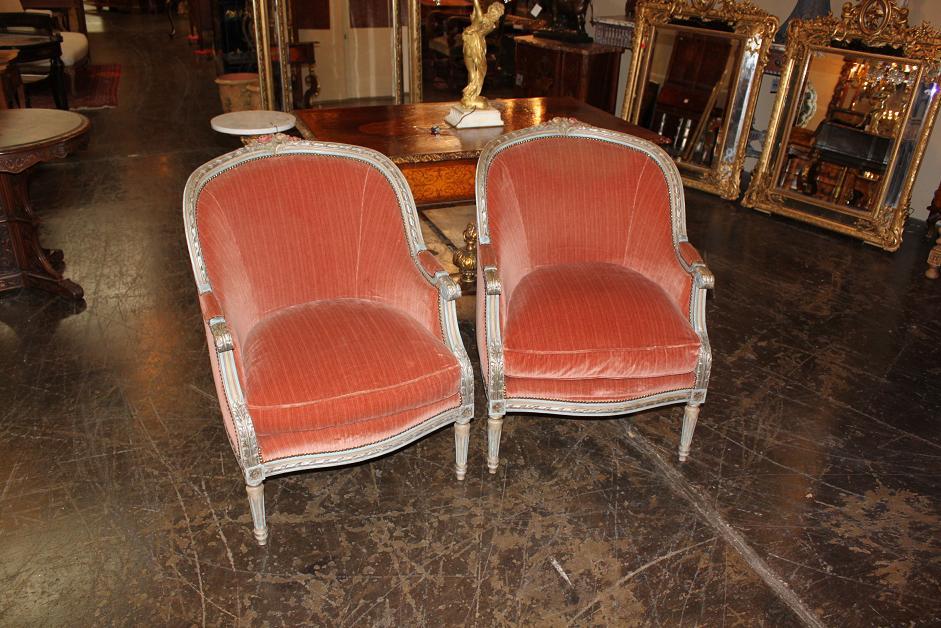 Pair Italian Painted Armchairs