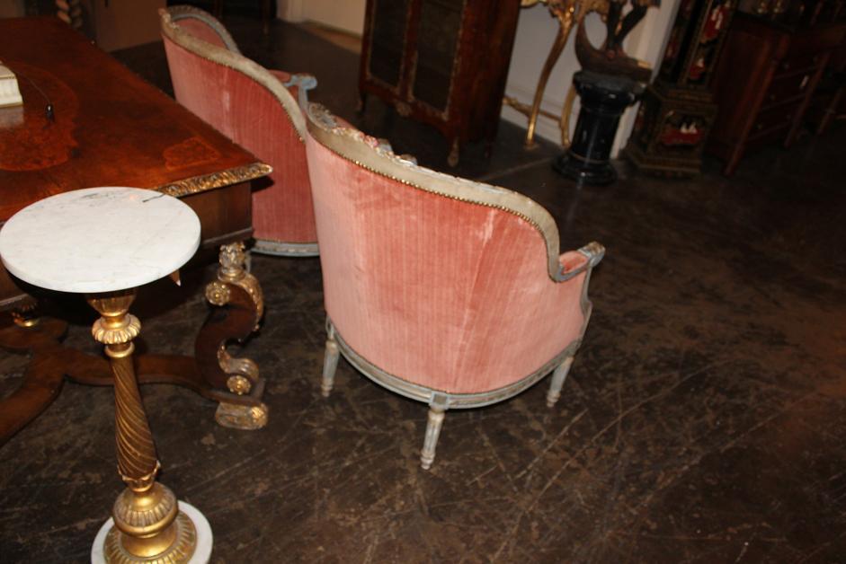 Pair Italian Painted Armchairs