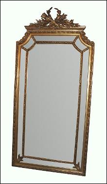 Large French Giltwood Mirror