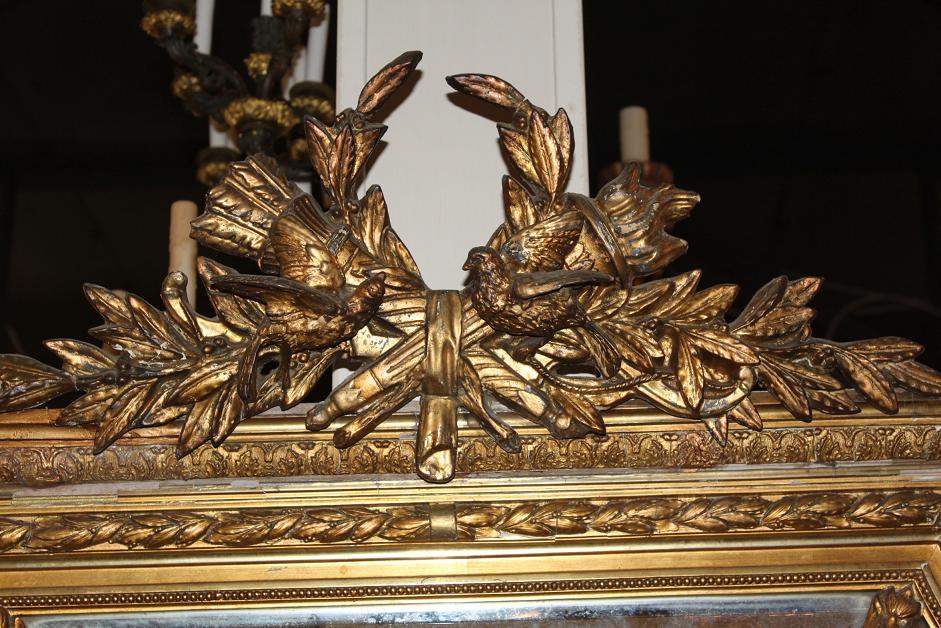 Large French Giltwood Mirror