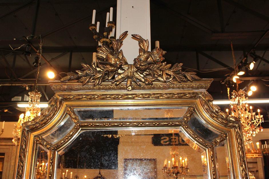 Large French Giltwood Mirror