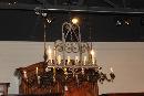Pair Heavy Iron Chandeliers