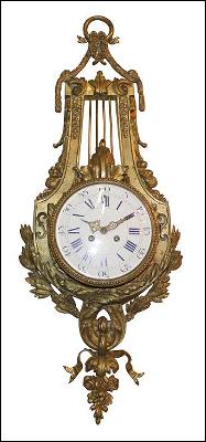 French Bronze Cartel Clock