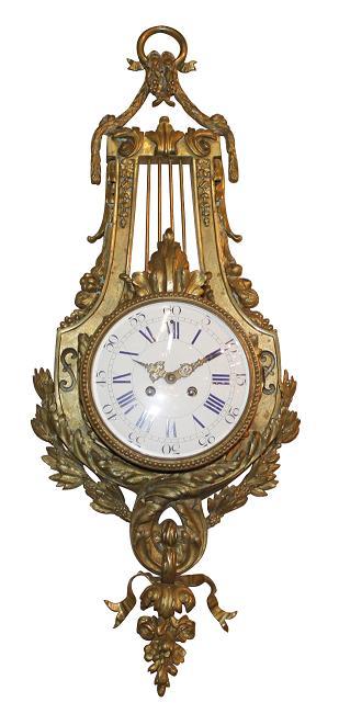 French Bronze Cartel Clock