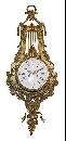 French Bronze Cartel Clock