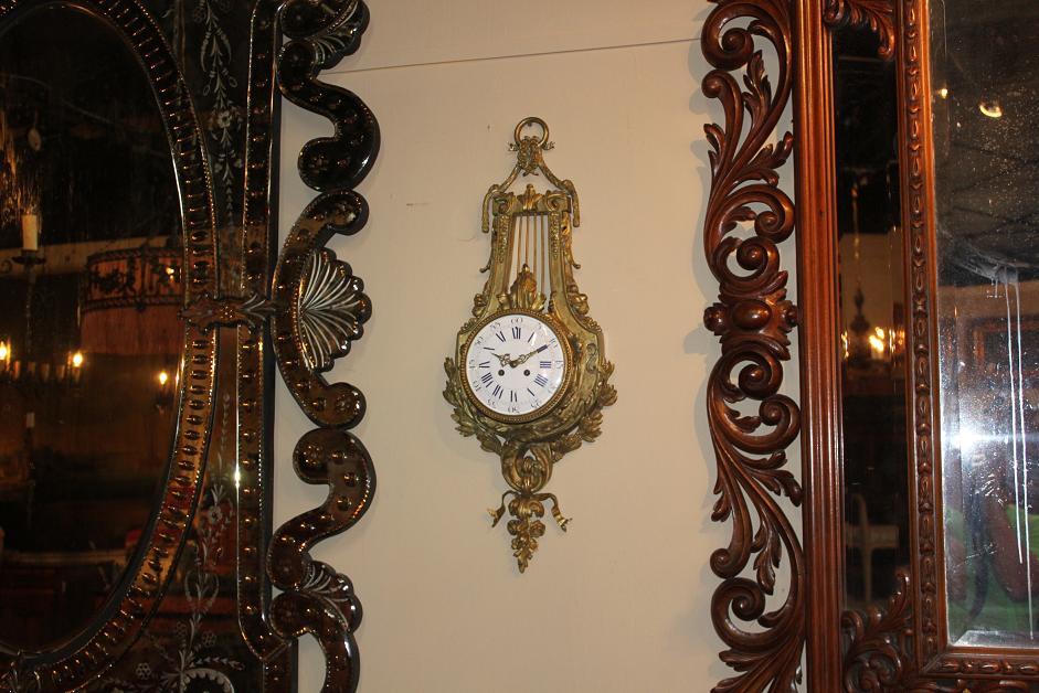French Bronze Cartel Clock