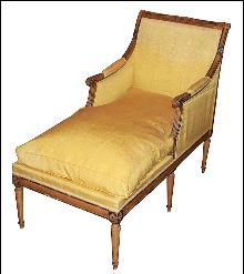 French Directoire Chaise Lounge