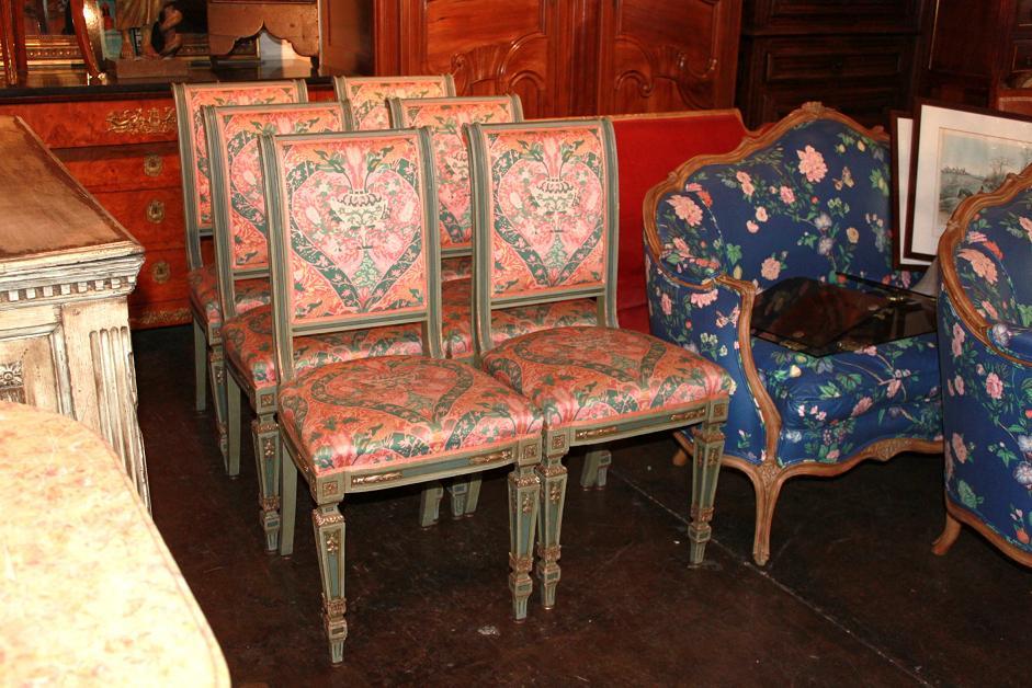 Set of 6 Italian Side Chairs