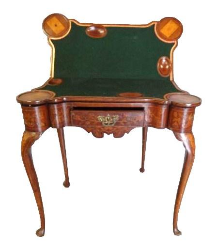 Continental Marquetry Games Table