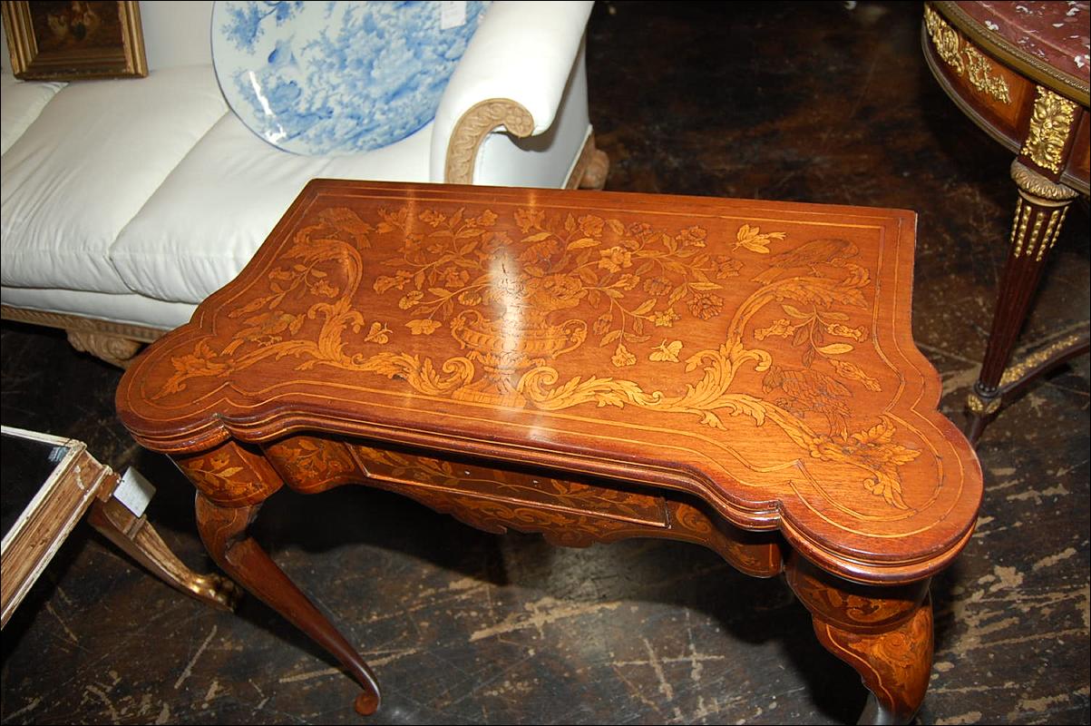 Continental Marquetry Games Table