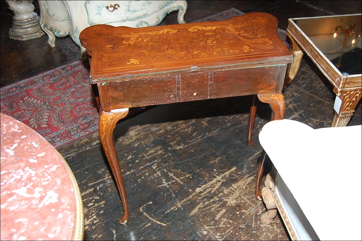 Continental Marquetry Games Table