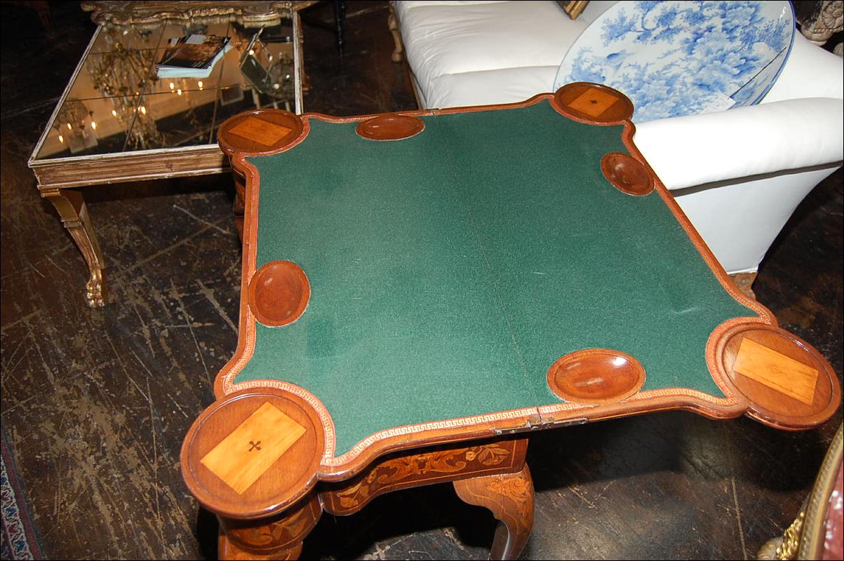 Continental Marquetry Games Table