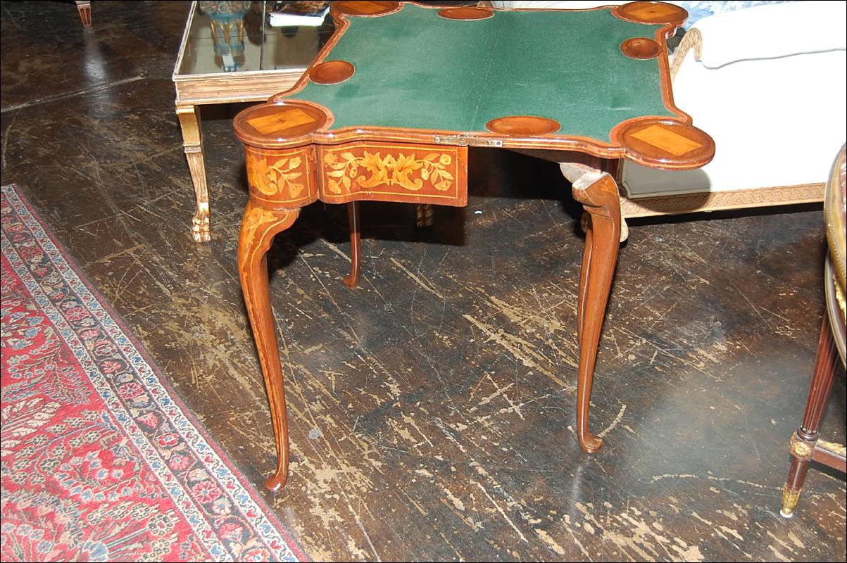 Continental Marquetry Games Table