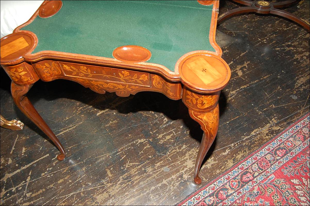 Continental Marquetry Games Table