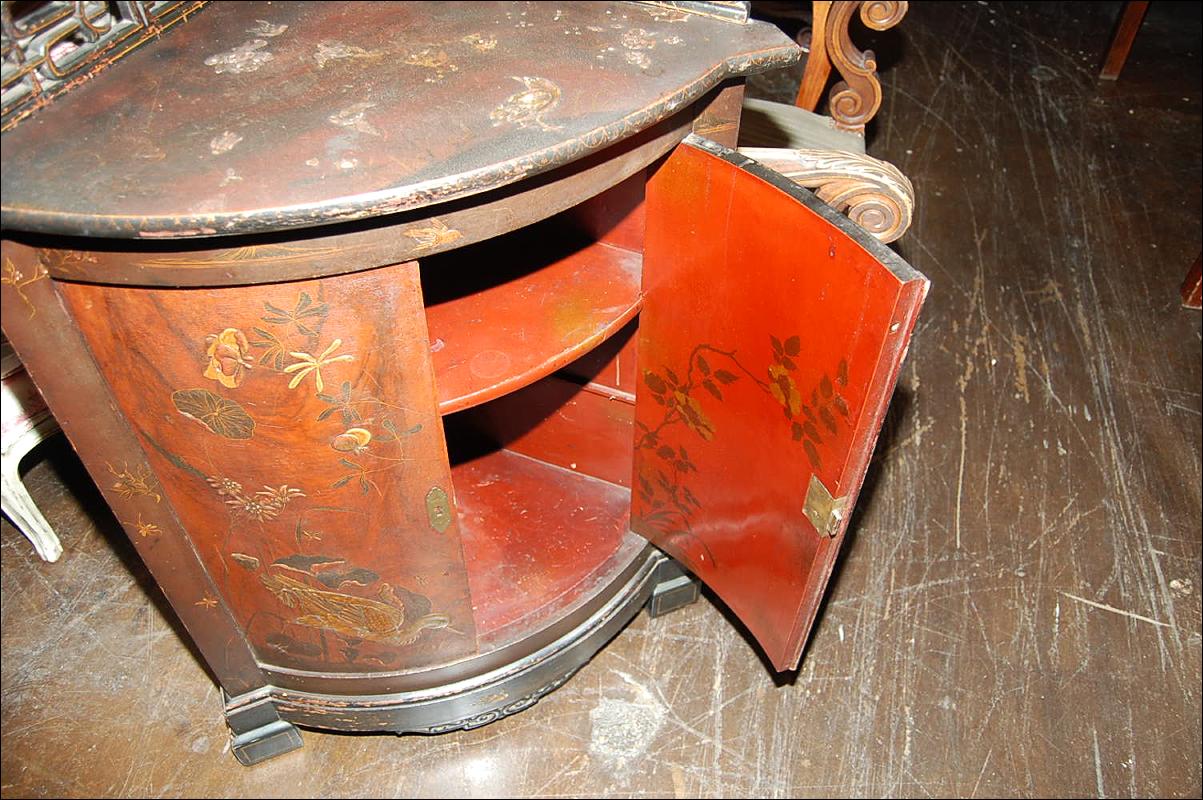 Antique Oriental Corner Cabinet