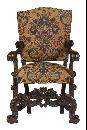 Continental Carved Armchair