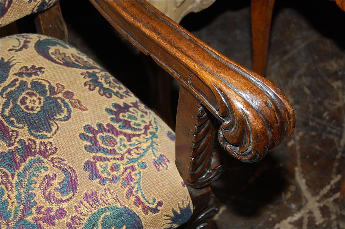 Continental Carved Armchair