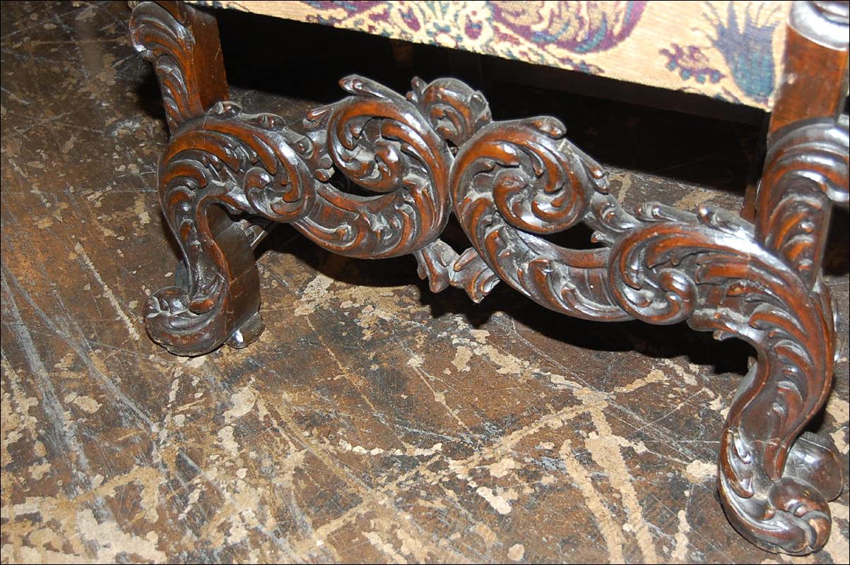 Continental Carved Armchair