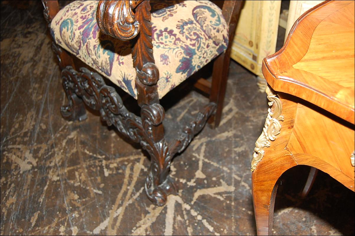 Continental Carved Armchair