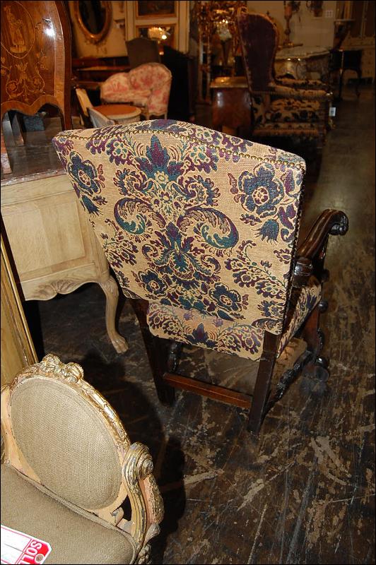 Continental Carved Armchair