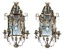 Pair Mirrored Sconces