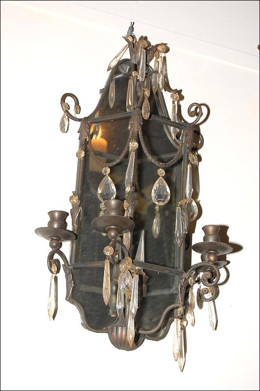 Pair Mirrored Sconces