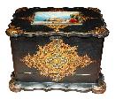 English Lacquered Stationary Box