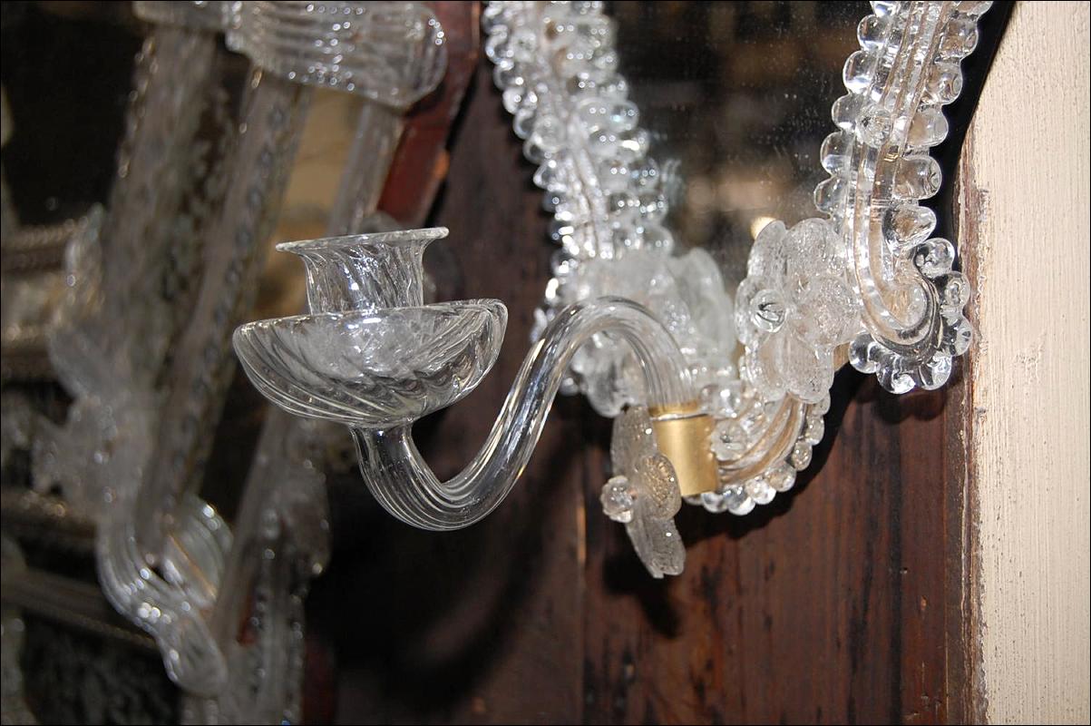 Petite Pair Venetian Style Sconces