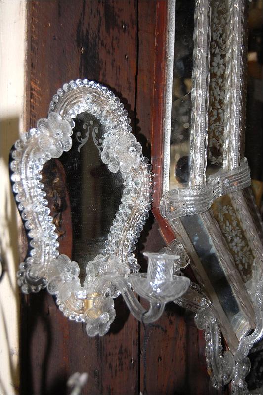 Petite Pair Venetian Style Sconces