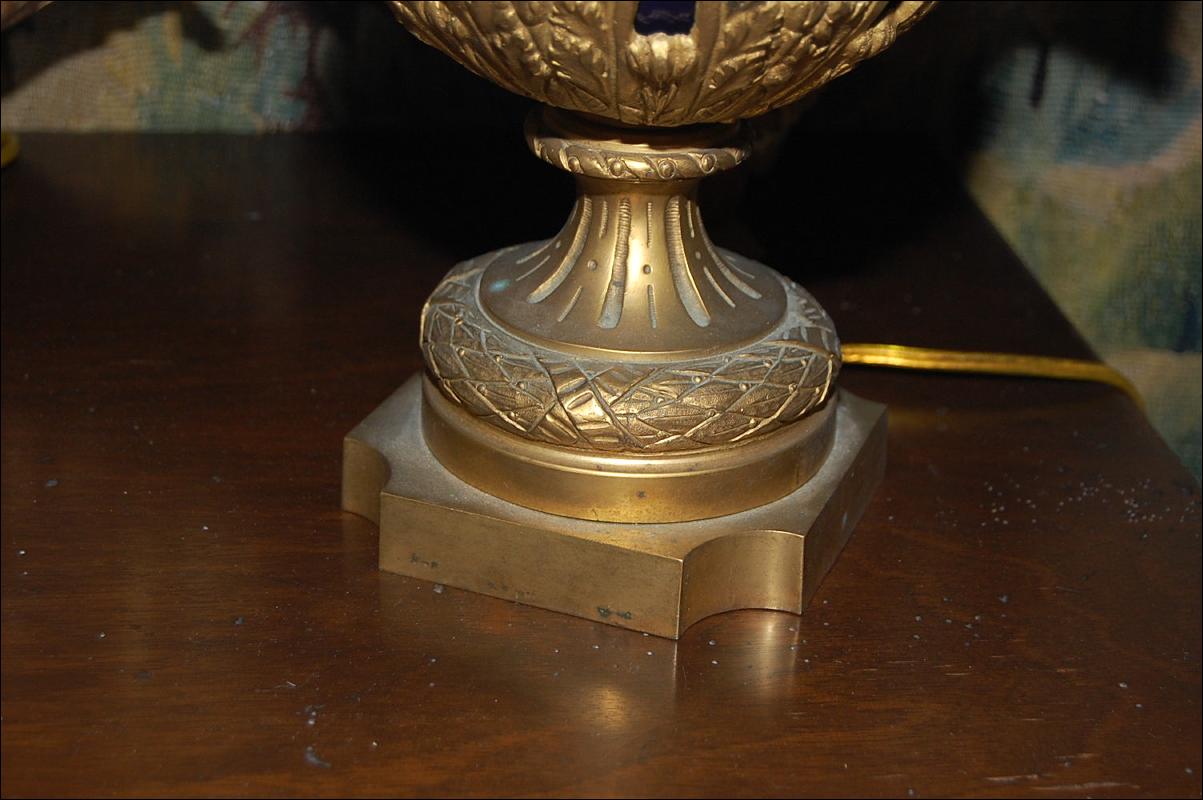 French Cobalt & Bronze Cassollettes