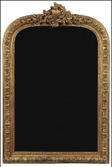 Petite Transitional Giltwood Mirror