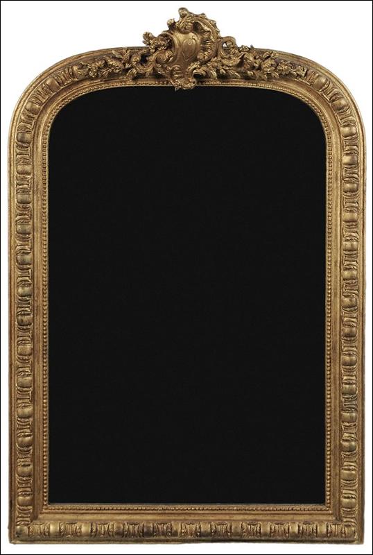 Petite Transitional Giltwood Mirror