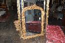 Petite Transitional Giltwood Mirror