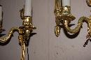 Petite Pair Bronze Sconces