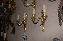 Petite Pair Bronze Sconces