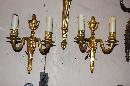 Petite Pair Bronze Sconces